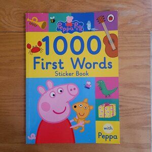 PEPPA PIG: 1000 First Words Sticker Book with Peppa 64 pages Ladybird Books